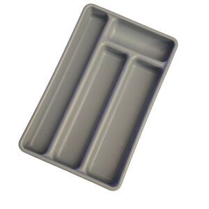 Vintage Rubbermaid Utensil Drawer Organizer Country Blue Silverware 0522